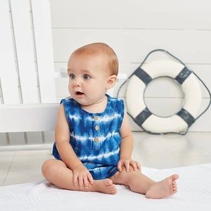 Mud Pie baby Jon Jon Tie Dye 0-3 months